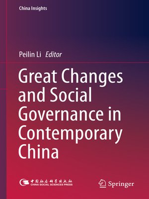 cover image of Great Changes and Social Governance in Contemporary China